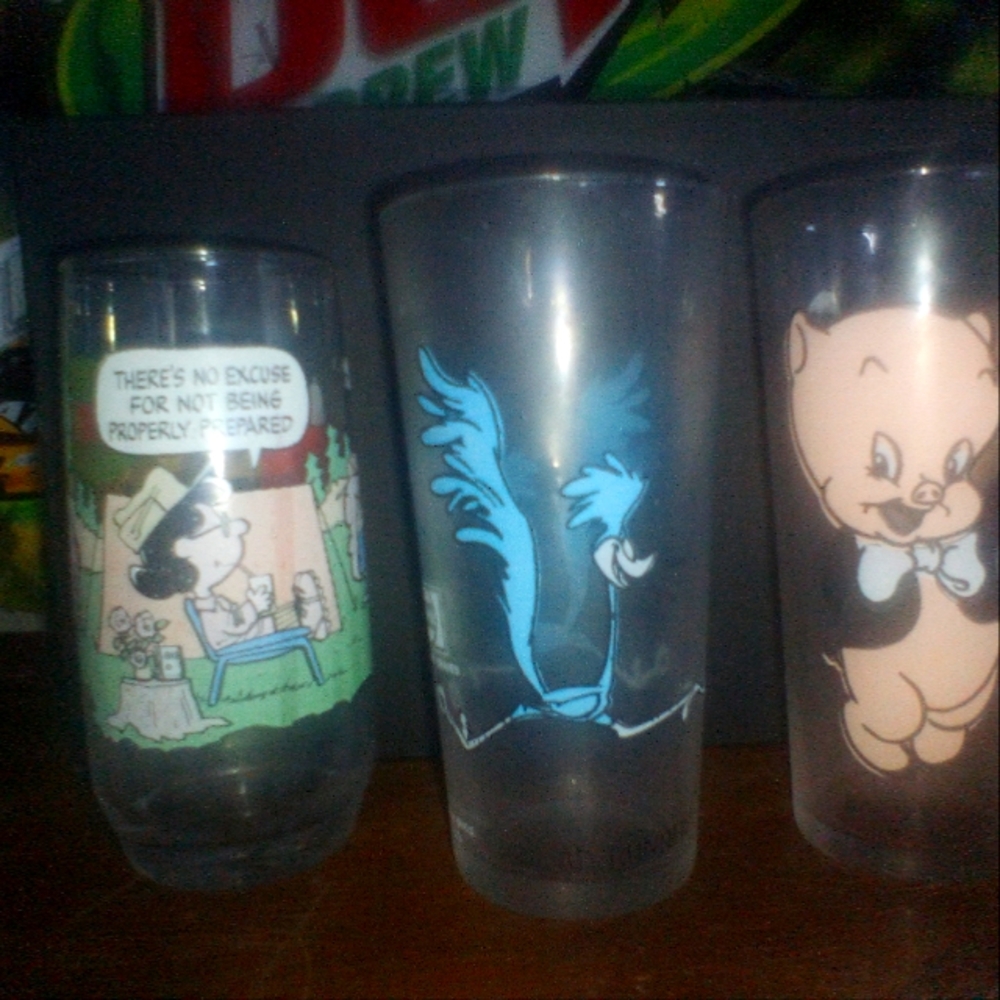 Pepsi n McDonald's collector cups 1973 vintage